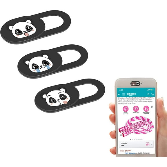 3pcs Webcam Cover, Anti-Peeping Privacy Protection Sliding Cover, Webcam Cover Slide for Laptop, Desktop, PC, Mac Book Pro, i Mac, iPad Pro, Smartphone, Privacy and Security Protection (C Style)