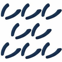 AUQ 8Pcs Toilet Seat Cushion,Easy to Clean Toilet Seat Cover Pads,Multiple Colors Toilet Seat Covers,Dark Blue