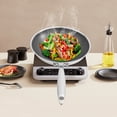 thumbnail image 3 of Honeycomb Wok, Stainless Steel Cooking Frying Pan, Stir-Fry Pan 32*8.5cm, 3 of 16