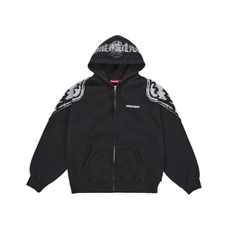 Sp5der Men's OG Web Studded Zip Hoodie Black, from StockX
