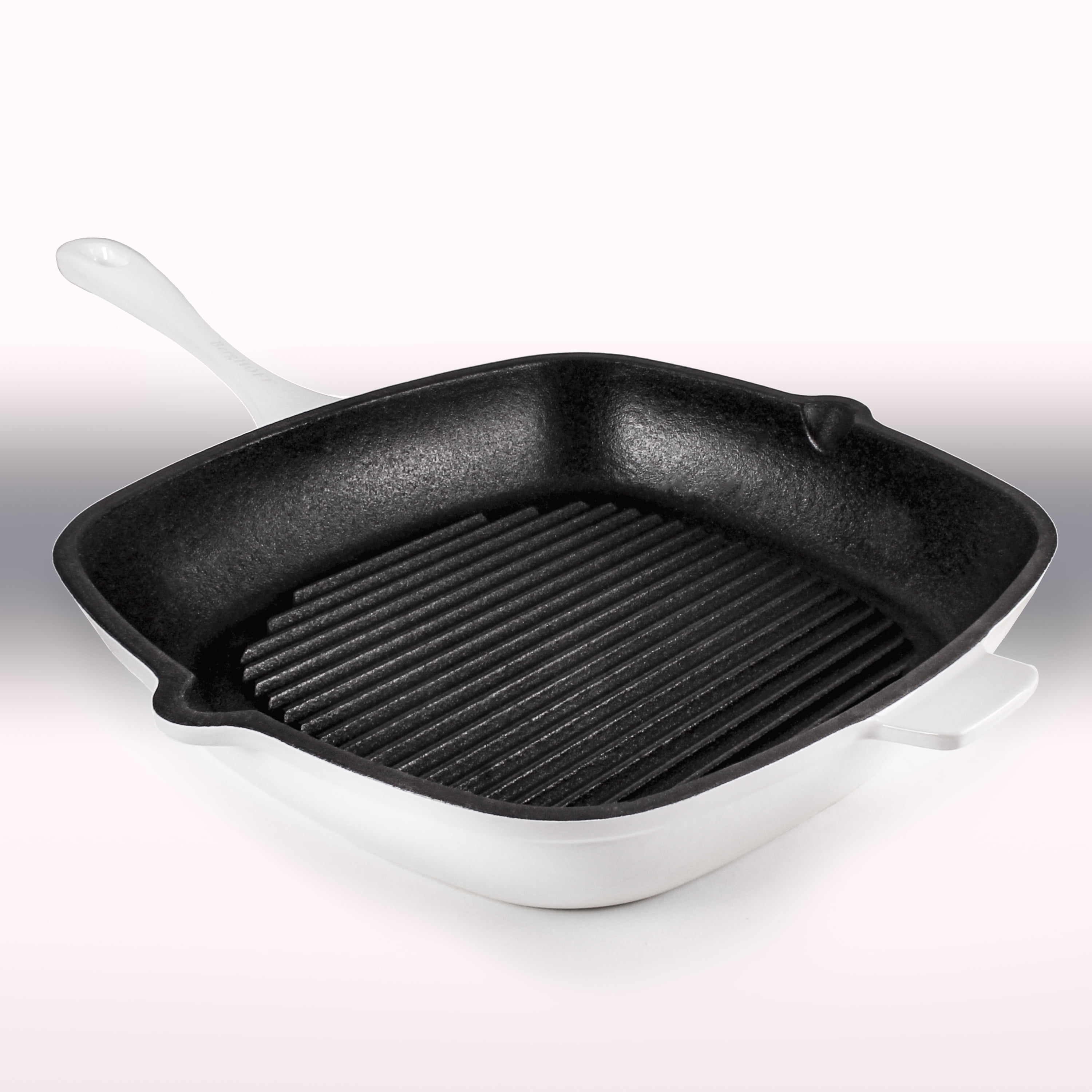 BergHOFF Neo Cast Iron Square Grill Pan 11", White