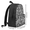 thumbnail image 3 of Zufioo Zebra Pattern Adult Backpack,Wear-resistant and Breathable Multi-pocket Backpack, Suitable for Travel, Business and Outdoor Activities, 3 of 9