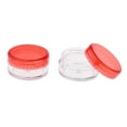 thumbnail image 1 of 50pcs Empty Round Makeup Jar sample container Pot Travel Cream Powder Cosmetic Container Case Red, 1 of 8