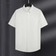 thumbnail image 4 of pstuiky camisetas de hombre, Estilo Hombre Color Sólido Casual Ventilado Botones Sueltos Solapa Bolsillos Manga Corta ropa de hombre m, 4 of 7