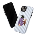 thumbnail image 3 of Halloween Curious Monkey Number 6 Phone Case, Cute Cartoon Animal with Witch Hat & Broom, Fun Striped Birthday Protective Cover for iPhone 17 16 15 14 13 12 11 Pro Plus Mini, 3 of 6