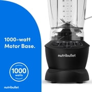 nutribullet Blender Combo with Serve Cups, NBF10500AK Matte Black, 1000W