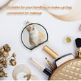 thumbnail image 4 of Portable Makeup Mirror Travel Mirror Compact Folding Mirrors Small for Women Beauty Accessories Cat Sticking Out Their Tongues, 4 of 7