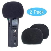 YOUSHARES Zoom H1n & H1 Recorder Foam Windscreen, Wind Cover Pop Filter Fits Zoom H1n Handy Portable Recorder (2 PCS)