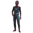 thumbnail image 3 of Superhero Style Cosplay Bodysuit Web Pattern Polyester Jumpsuit for Halloween Party Comic Con Stage Performance for Boys and Girls Vermilion 100, 3 of 3
