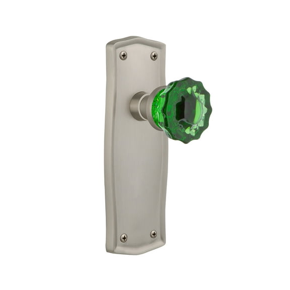 Nostalgic Warehouse Pracre_Sd_Nk Prairie Solid Brass Rose Single Dummy Door Knob - Nickel