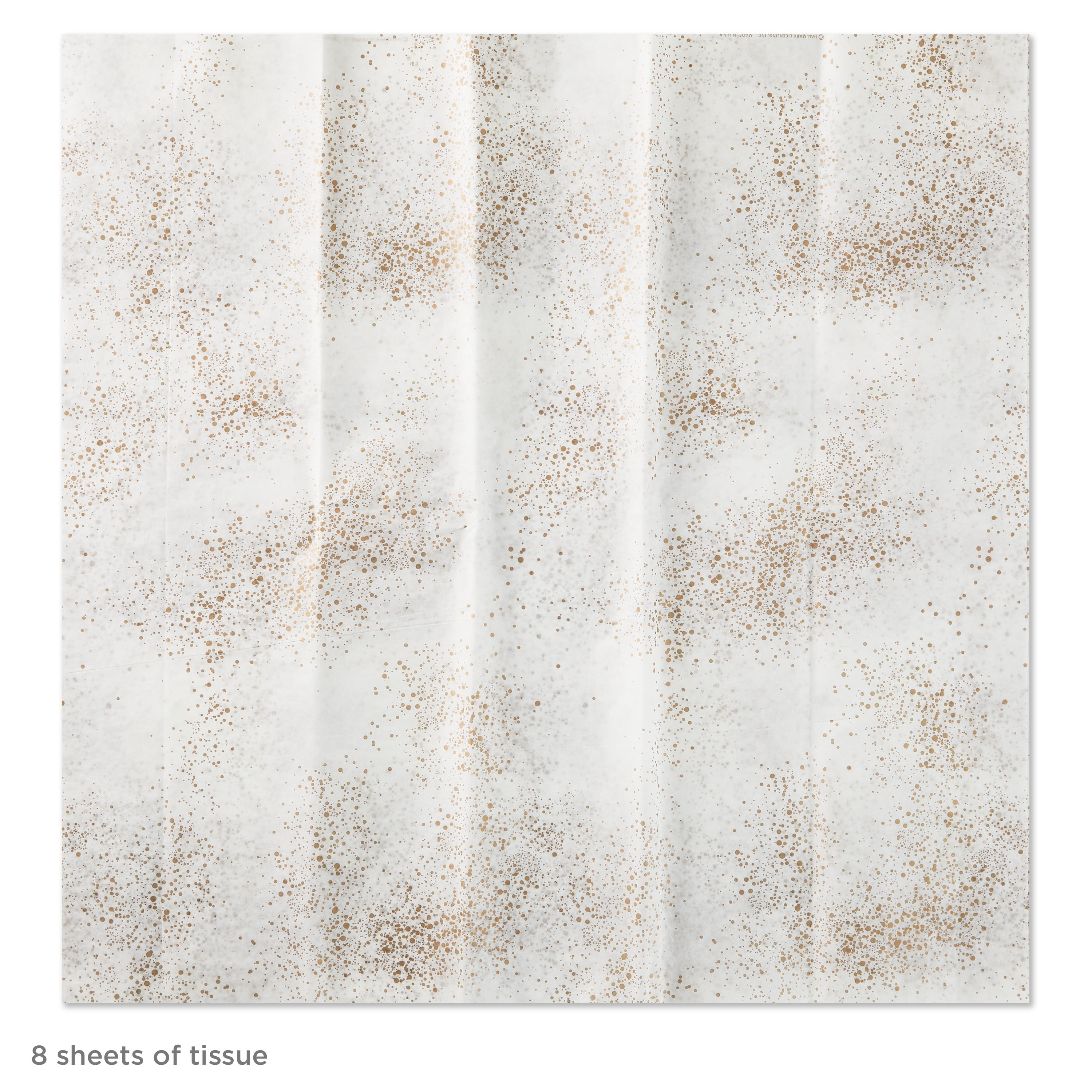Hallmark Tissue Paper for Gift Wrapping (6 Sheets: Ivory and Gold) for Birthdays, Weddings