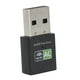 thumbnail image 2 of Adaptador Wifi Receptor USB Ethernet 600Mbps 2.4Ghz5Ghz Tarjeta de red inalámbrica de banda dual Negro, 2 of 15
