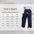 thumbnail image 2 of SWQZVT Plus Size Pants for Women Comfort Elastic Waisted Wide Leg Pants with Pockets Womens Casual Pants Loose Slacks XL, 2 of 8