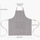 thumbnail image 2 of Mandiles de Cocina Mujer y Hombre, 2 Piezas Delantales de Cocina, Delantal de Cocina de Lona, Aplicable para Parrillero, Cocina, Reposteria, Barista, Meseros, Chef, Estilo Rayado, 2 of 4