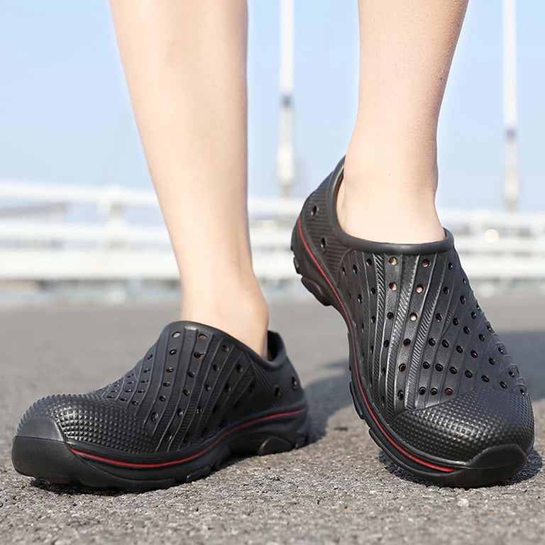 Mens Garden Clogs Shoes Outdoor Breathable Slip on Soft  display picture 3