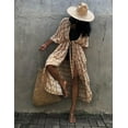 thumbnail image 4 of Bsubseach Loose Bathing Suit Cover Up Sexy Kimono 3/4 Sleeve Summer Cardigans for Women, 4 of 6