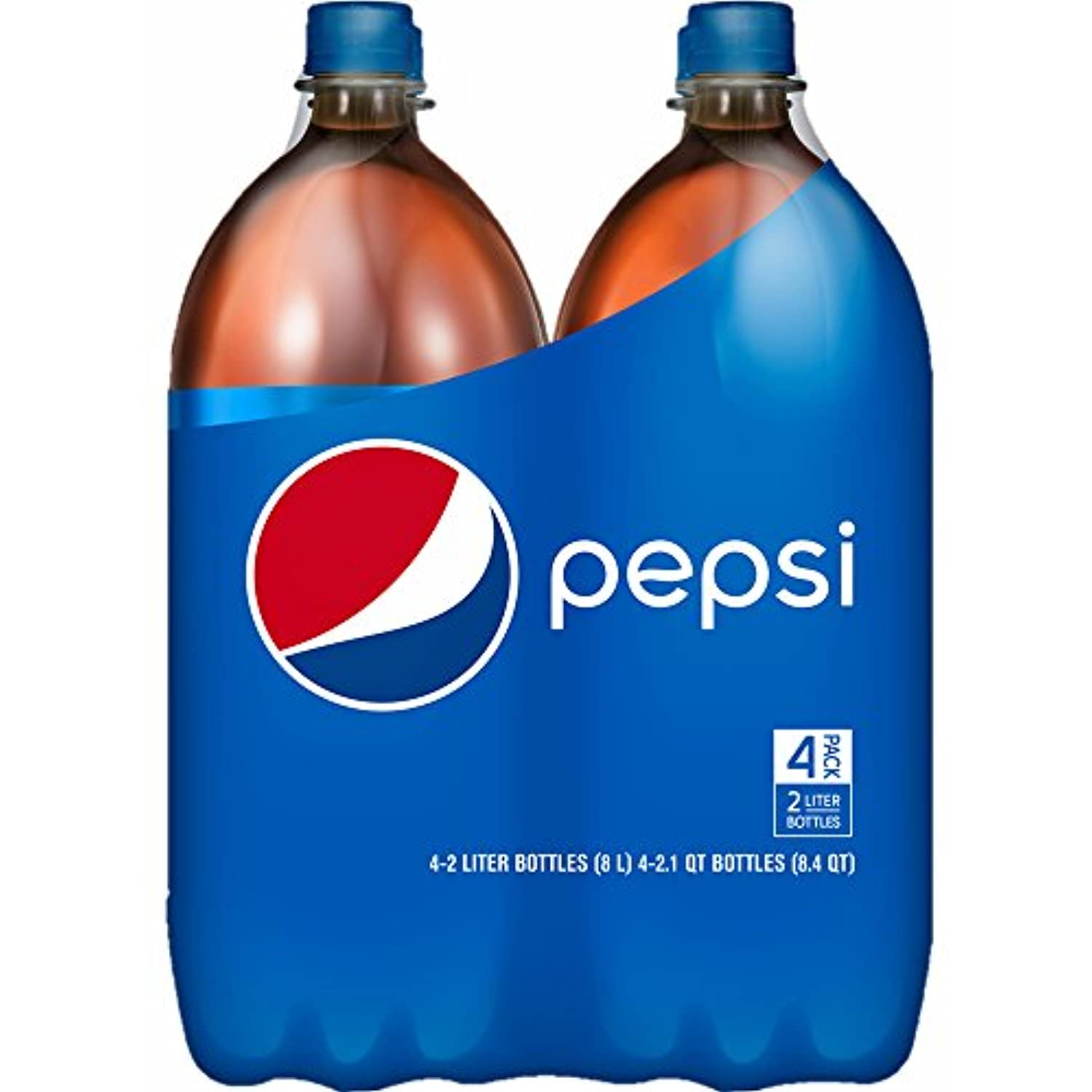Pepsi Soda, 2 Liters, 4 Bottles (Pack Of 6)