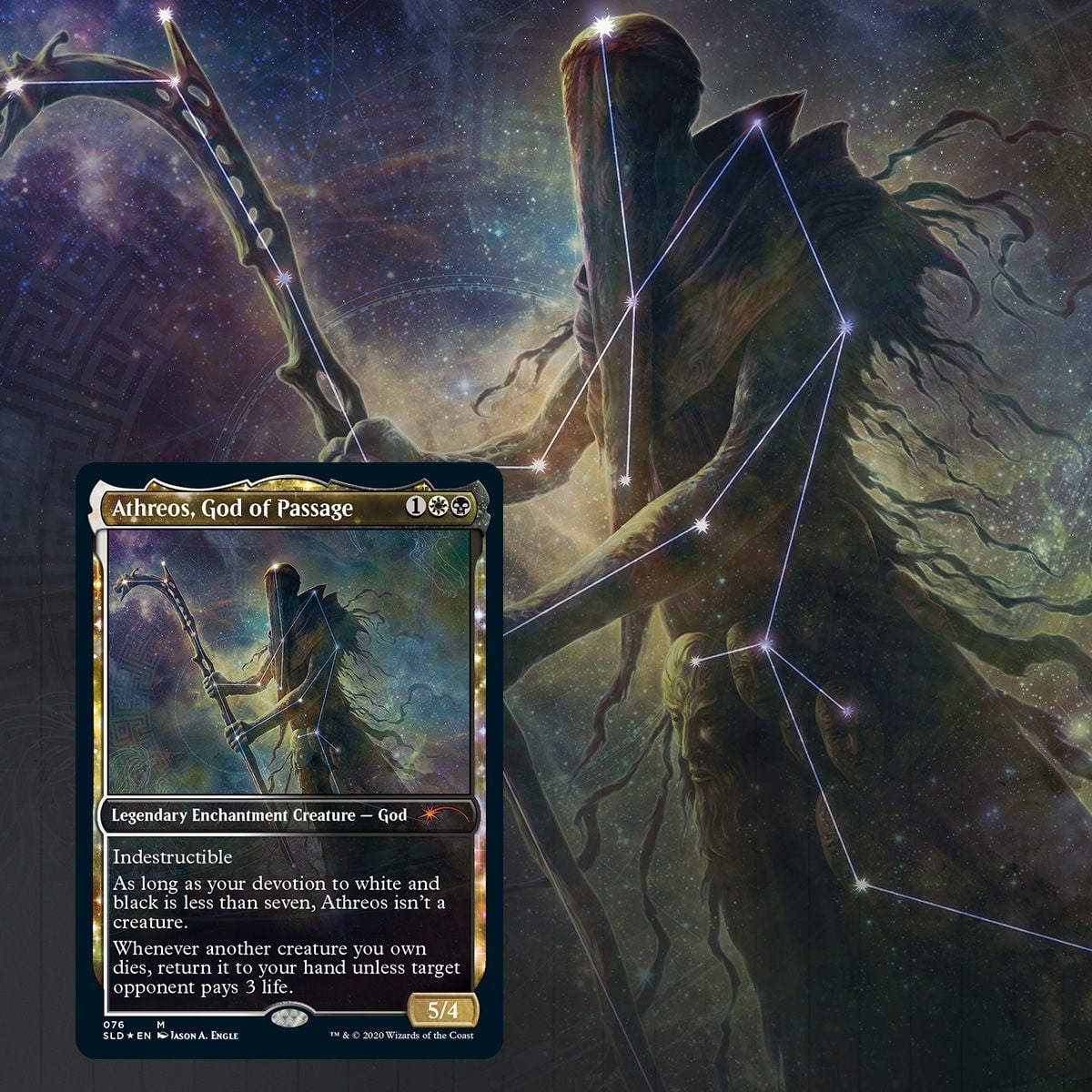 Magic: The Gathering Secret Lair: MTG Theros Stargazing Volume 3 Erebos God of The Dead