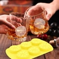 thumbnail image 6 of Yika Clearance Ice Cube Trays Lemon Ice Lattice Household Kitchen 6 Ice Sum Chocolate Easy Demoulding, 6 of 6