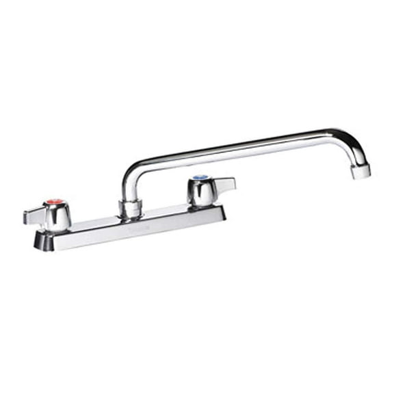 Krowne Commercial Series 8" Center Deck Mount Faucet, 12" Spout, 13-812L