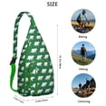 thumbnail image 3 of Tactical Dino Sling Backpack&nbsp;- Durable Shoulder Bag for Outdoor (Dinosaur Skeleton Print), 3 of 4
