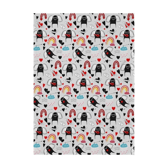 Valentine's Day Hug Blanket Winter Flannel Blanket Valentine's Day Cute Style Suitable For Bed Sofa Couch Travel Camping