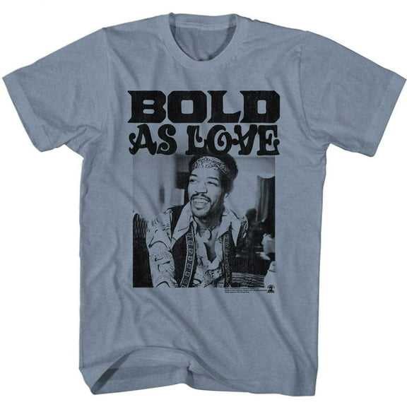 Jimi Hendrix Bold Vintage Indigo Heather T-Shirt
