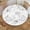 White Marble Pattern, variant on Elastic Edged Round Fitted White Marble Pattern Table Cloth Cover for Indoor Outdoor Kitchen Party, Waterproof Wipeable Tablecloth for 40"- 44" Tables,Small