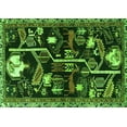thumbnail image 1 of Ahgly Company Indoor Rectangle Animal Green Traditional Area Rugs, 7' x 10', 1 of 1