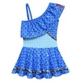 thumbnail image 6 of Girls Princess One Piece Ruffle Swimsuit Kids Bikini Set Swimwear Dress, 6 of 6