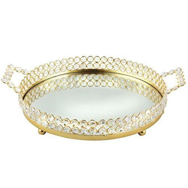 Leeber 72864 12 in. Gold Vanity Tray
