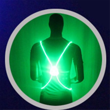 

1pcs Light Up LED Reflective Vest Safety Belt Strap Night Running Cycling Glow