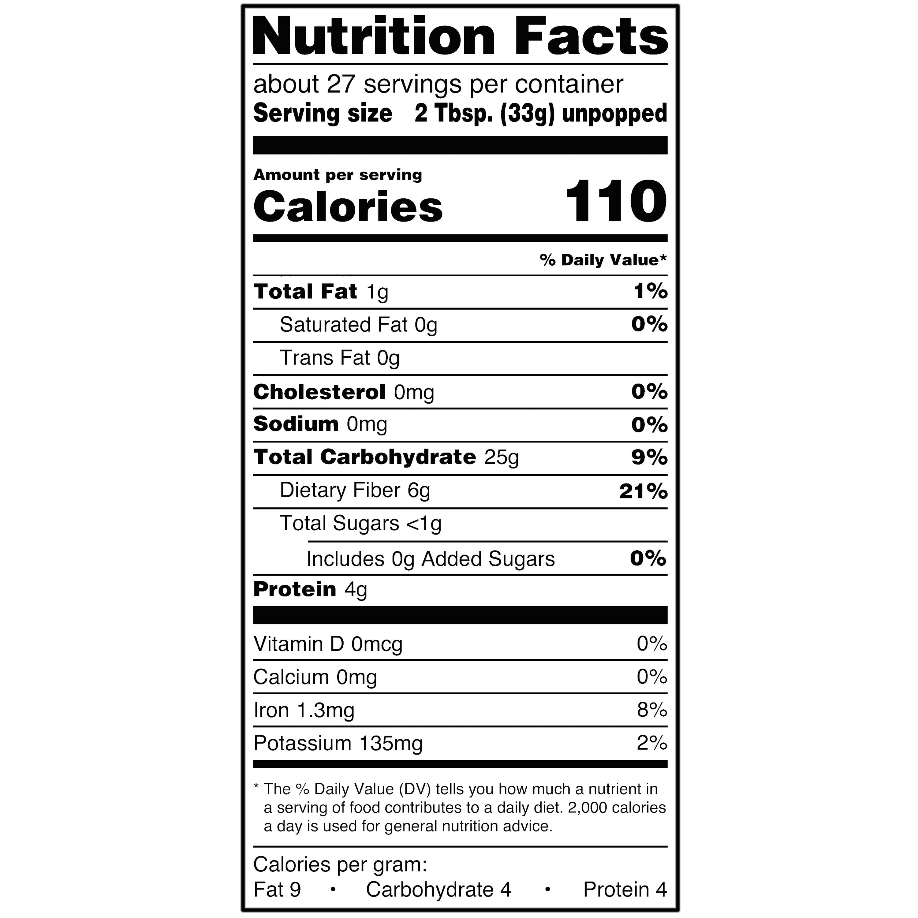 Great Value Yellow Popping Corn, 32 oz