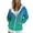 Blue, variant on Hoodies for Women New Comfortable And Fashionable Color Block Printed Zipper Top Hooded Sweater Same Day Items Women Sleeve with Thumb Hole Womens Pullover Tunic Zip Sweater Woman Thick Orange M