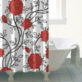 thumbnail image 5 of 72" x 84" Aesthetic Bloom Shower Curtain Watercolor Flower Print Waterproof Quick-Dry Machine Washable Drape, 5 of 5