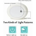 thumbnail image 3 of Portable Cute Silicone Led Night Lamp, Usb Rechargeable Children Night Light With Warm White & 7-color Breathing Modes, 3 of 4