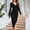 Black, variant on Women's Casual Dress, Long Sleeve Floral Print Round Neck Dress, Lightweight and Breathable for Spring and Summer Daily Wear