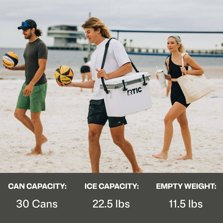 RTIC 22 QT Hard-Sided Cooler, Fits 30 Cans or 8 Wine Bottles, Navy