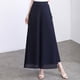 thumbnail image 1 of Abrigo de gasa con abertura lateral de moda para verano, cintura trasera elástica y suelta, pantalones largos casuales y elegantes., 1 of 5