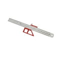 thumbnail image 4 of Regla para carpintería de 45 y 90 grados, posicionamiento de regla de acero en ángulo de 45 y 90, aleación de aluminio, Regla con varios ángulos 3D, 4 of 9