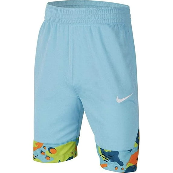 Nike Boy's Icon Basketball Shorts (Blue Gaze, Small)