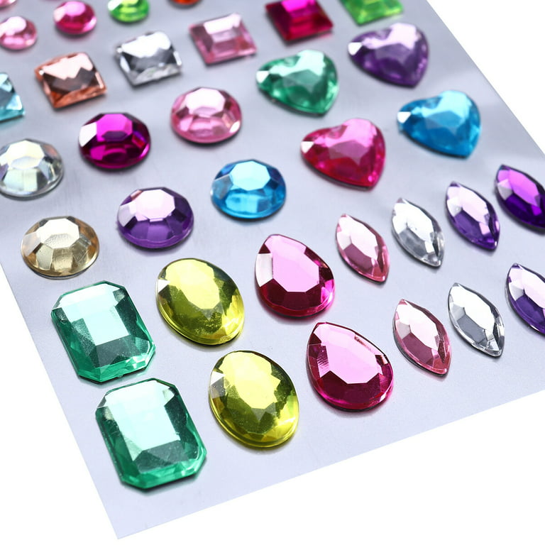 1040pcs/sheet 3mm Self-Adhesive Rhinestones Acrylic Crystal 3D Car Rhinestones  Stickers Diamond Glitter Gems Scrapbooking Stickers