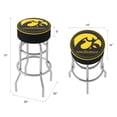thumbnail image 4 of Trademark Gameroom University of Iowa Bar Stool with Padded Seat, 4 of 5