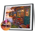 thumbnail image 2 of Paisaje junto al lago 5D DIY Kits de pintura de diamantes Resina redonda Hugtrwg Para estrenar, 2 of 9