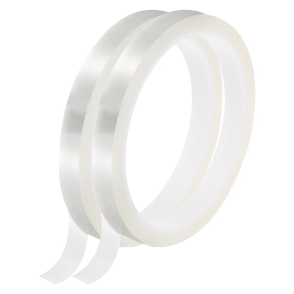 Uxcell Clear Heat Tape, 2 Rolls 10mmx33m 108ft High Temperature Heat Resistant Tape for Sublimation