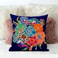 thumbnail image 3 of Friendship Bouquet Indoor/Outdoor Pillow with Removable Cover in Blue Orange Pink Green20x20, 3 of 5
