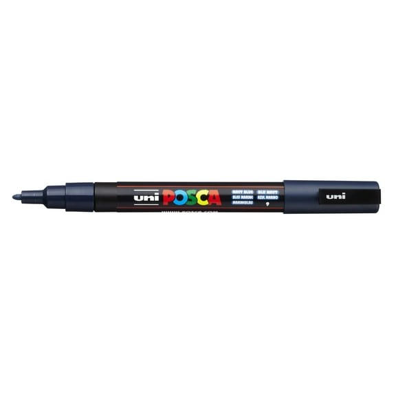 POSCA Paint Marker, PC-3M Fine Bullet, Navy Blue