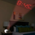 thumbnail image 4 of Despertador electrónico Matsuzay para dormitorio Reloj de noche digital Proyector de temperatura Blanco, 4 of 6
