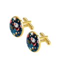 thumbnail image 2 of Santa Claus Elegant Formal Wear Stainless Steel Men's Cufflink Set for Business Attire and Special Events, 2 of 6