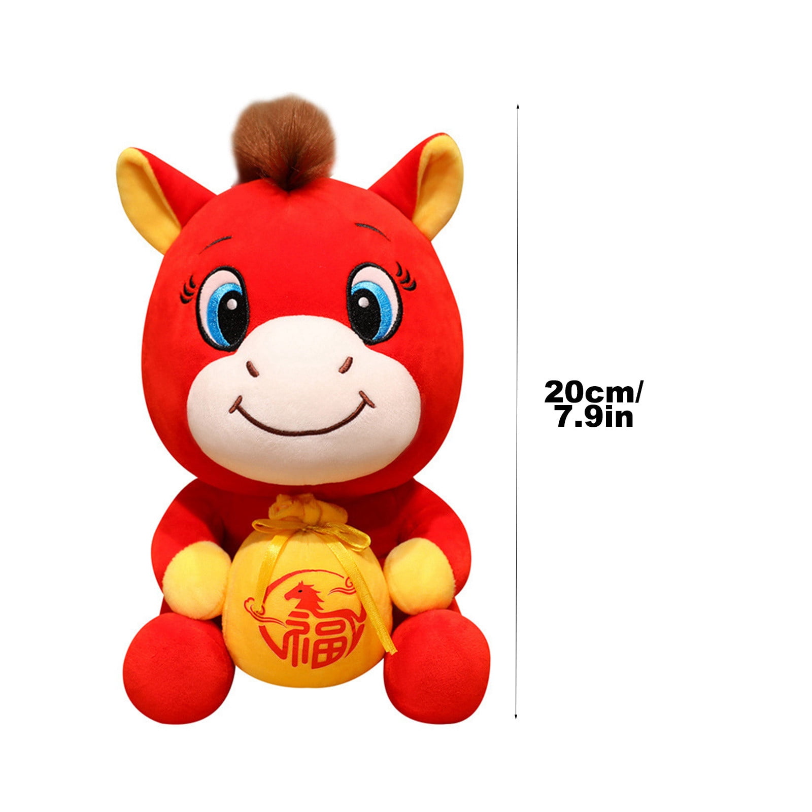 Soft Ba-by Horse Toy 2026 Year of The Horse Plush Doll Sleeping Companion for Newborn Stuffed Animal Soft Plush Crib Toy Newborn Gift Ba-by Shower